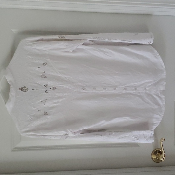 Jens Pirate Booty for Free People White Embroidery Shirt/Blouse Size S - Picture 5 of 9